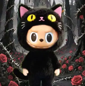 러브브 검은 고양이 봉제 인형 착용 17cm 인형 옷 옷 갈아입기 의류