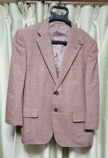 MICHEL KLEIN 브라운 계열 체크 무늬 테일러드 자켓 S 사이즈