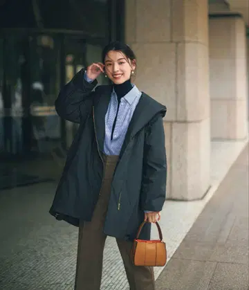 VERY 모델 신마이 씨 콜라보 다운 베스트 & 코트