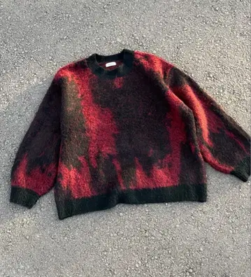 세다클 sedacle 자카드 샤기 니트