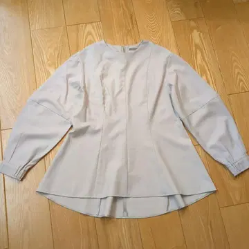 theory luxe 긴팔 블라우스 038 라이트 그레이