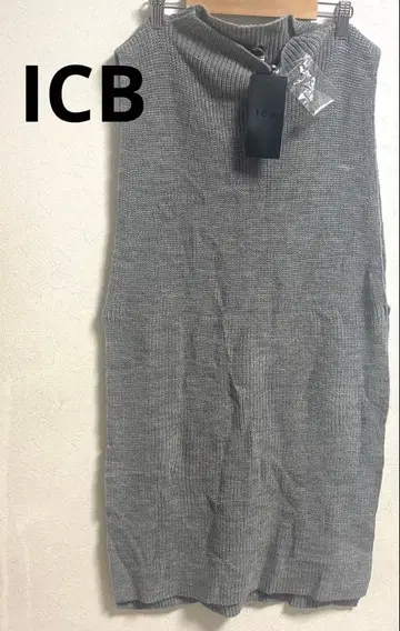 iCB 그레이 니트 베스트 S 사이즈