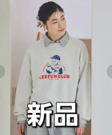 Lee 프린트 맨투맨 새상품 리 맨투맨 상의 레트로 아메카지