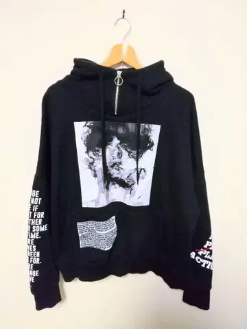 MADMAD 하프 지퍼 후드 맨투맨 헤비 웨이트 한국 구제 의류