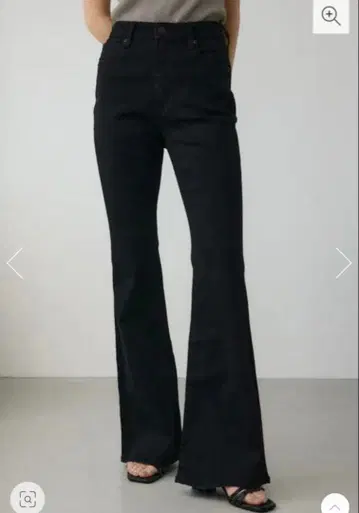 새상품급 AZULBYMOUSSY 블랙 플레어 데님 XS