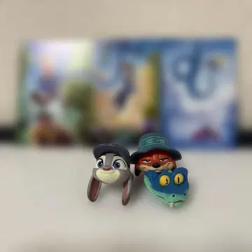 주토피아 캐릭터 패션 반지 3종 세트