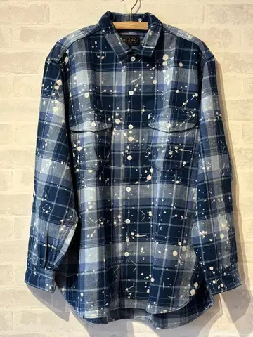 BEAMS PLUS / 스플래쉬 블리치 플란넬 체크