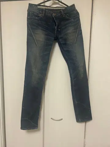 넘버 나인 2x32 데님 스키니 팬츠 인디고