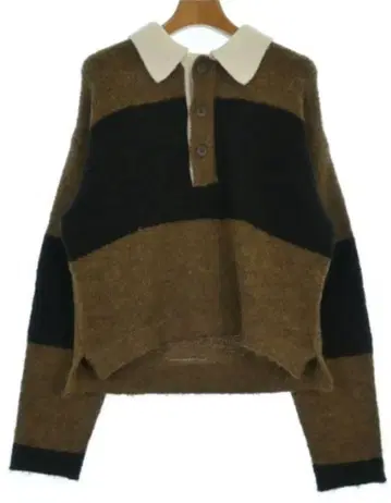 Audrey and John Wad 긴팔 니트 피케 셔츠풍