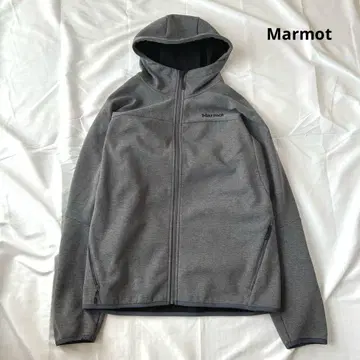 Marmot 소프트쉘 후드티 L 그레이 자수 로고
