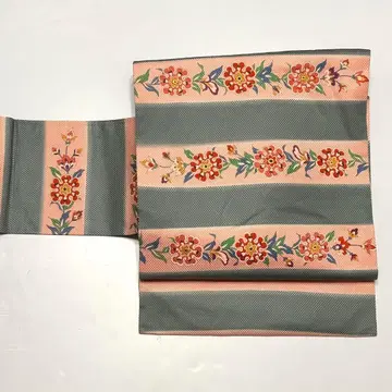 나고야 오비 수리 유젠 하카타 오리 중고 꽃 사라사 so182