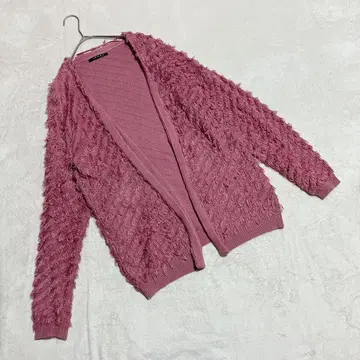 INGNI 잉그 * 가디건 프린지 핑크 (M) 긴팔 겉옷