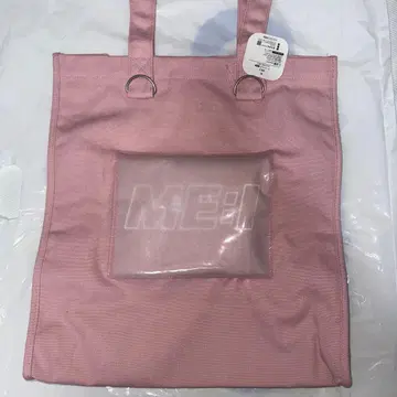 ME:i 미아이 로고 핑크 토트백 GIGO 한정판