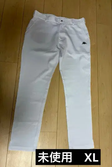 미사용 Kappa 화이트 슬림핏 팬츠 XL