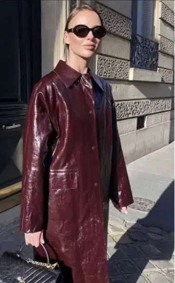 [ 새상품급 ] ZARA x KASSL EDITIONS 라커 롱 코트