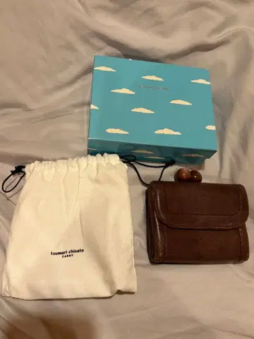 츠모리치사토 접이식 지갑 브라운
