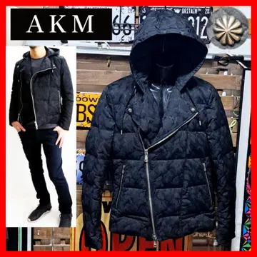 정가 13만 AKM x LIMONTA 카모플라주 라이더 다운 자켓 XL