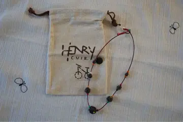 앙리 쿠이엘 / Henry cuir 앤티크 비즈 목걸이 B