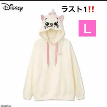 새상품 L 사이즈 Disney 아베일 마리 변신 후드티 핑크