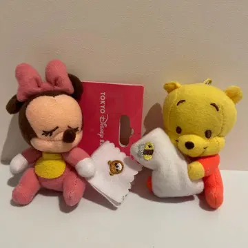 곰돌이 푸 미니 낮잠 낮잠 봉제 인형 스트랩 디즈니