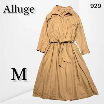 [ 아루쥬 ] 코튼 셔츠 원피스 가볍고 다용도인 디자인 벨트 포함 M