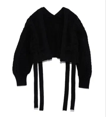 SNIDEL 스나이델 스트링 다운 케이블 가디건 블랙