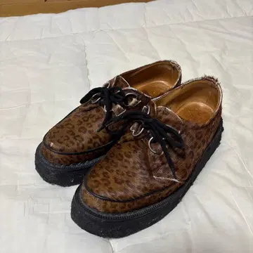 조지 콕스 러버 솔 레오파드 통굽 송치 레오파드 무늬 D링