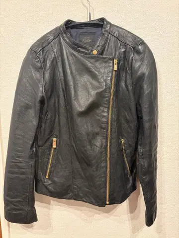 Noble 블랙 가죽 자켓