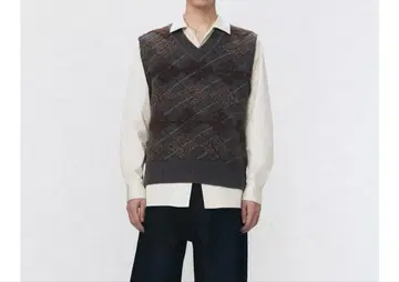 Zara soshiotsuki 아가일 니트 베스트