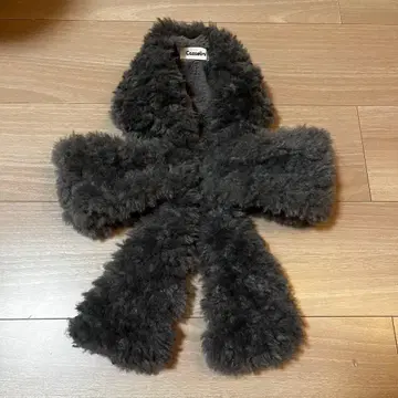 CASSELINI 캐세리니 리본 티펫 그레이 차콜 머플러