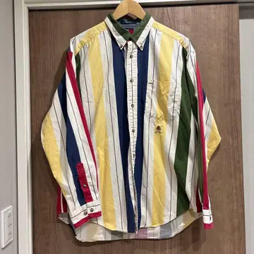 구제 의류 TOMMY HILFIGER 멀티 컬러 긴팔 셔츠 XL used