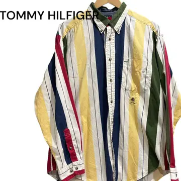 구제 의류 TOMMY HILFIGER 멀티 컬러 긴팔 셔츠 XL used