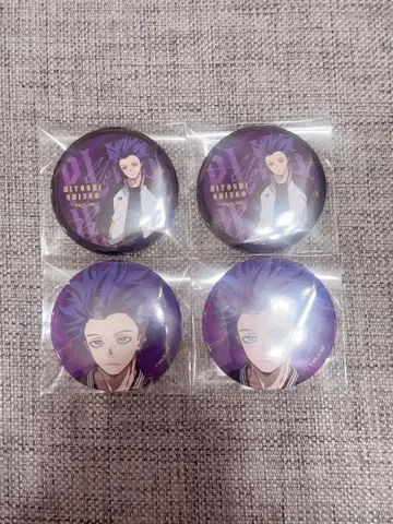 신소 히토시 히로아카 착용! 캔뱃지 4개 세트