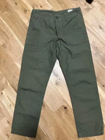 orslow 올리브색 베이커 팬츠