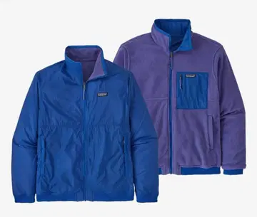 Patagonia 리버서블 쉘 마이크로디니 자켓 보라색 파랑