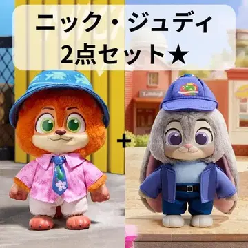 주토피아2 MINISO 닉 주디 봉제 인형 마을 주민 시리즈 새상품