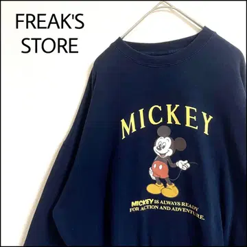 FREAK'S STORE 맨투맨 디즈니 네이비 오버 사이즈