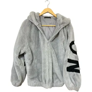 그레이 플리스 자켓 NOTABLE 복슬복슬 자켓 후드티 따뜻함