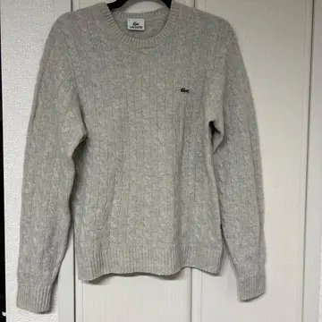 라코스테 케이블 니트 스웨터 그레이 사이즈 2