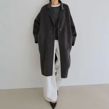 evernavy 에버네이비 코쿤 울 코트 여성용 리버 코트