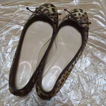 J&M Davidson 레오파드 무늬 플랫슈즈 35