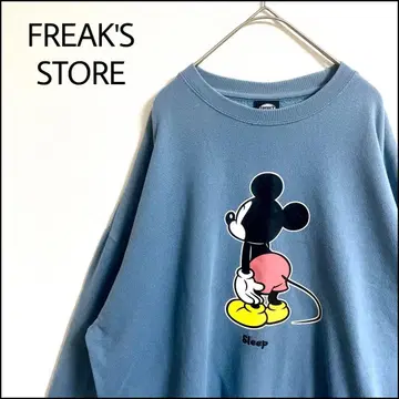 FREAK'S STORE 맨투맨 디즈니 파랑 오버 사이즈