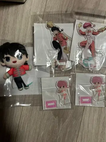 란마 란마 복권 아크릴 스탠드 봉제 인형