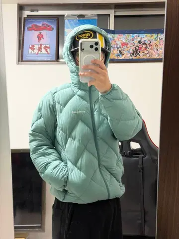 몽벨 montbell 네쥬 다운 라이트 블루 M-R