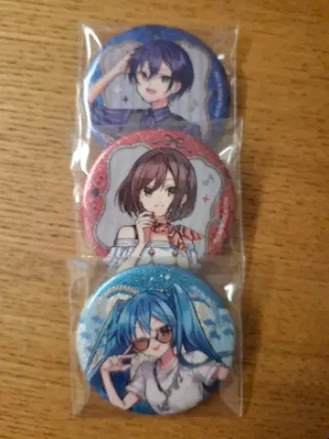 하츠네 미쿠 고베 레트로 캔뱃지 하츠네 미쿠 KAITO MEIKO