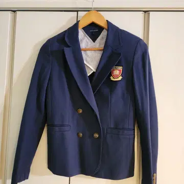 (새상품급) HILFIGER 네이비 더블 브레스트 자켓