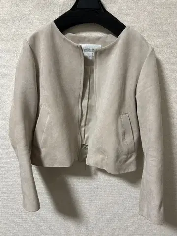 [새상품급] 질 바이 질 스튜어트 노카라 스웨이드 자켓