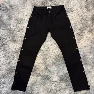 LAKENZIE 사이드 스냅 팬츠 블랙 S