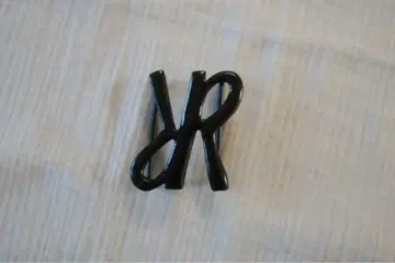 45rpm R 로고의 스카프링 블랙