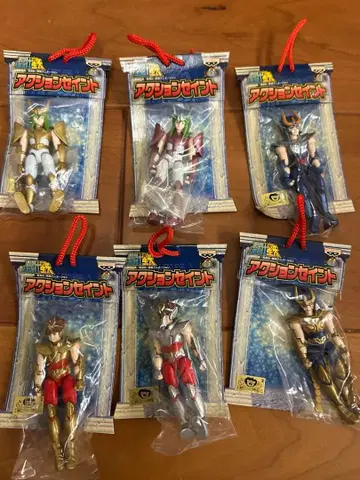 레어템 세인트 세이야 액션 세인트 전 6체 세트 미개봉품 2001년제